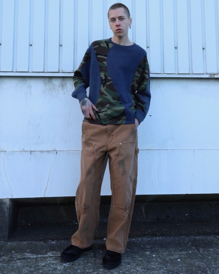 JIEDA ジエダ 25AW DUCK DOUBLE KNEE PANTS (BROWN)