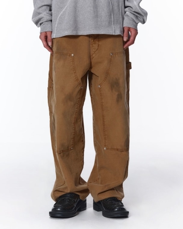 JIEDA ジエダ 25AW DUCK DOUBLE KNEE PANTS (BROWN)