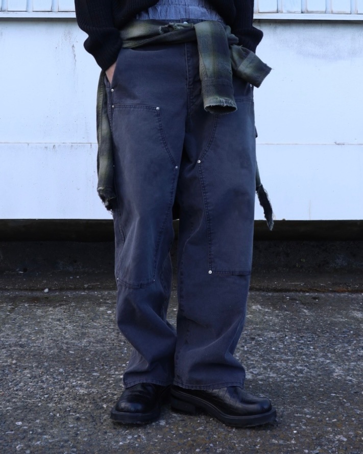 JIEDA ジエダ 25AW DUCK DOUBLE KNEE PANTS (BLACK)