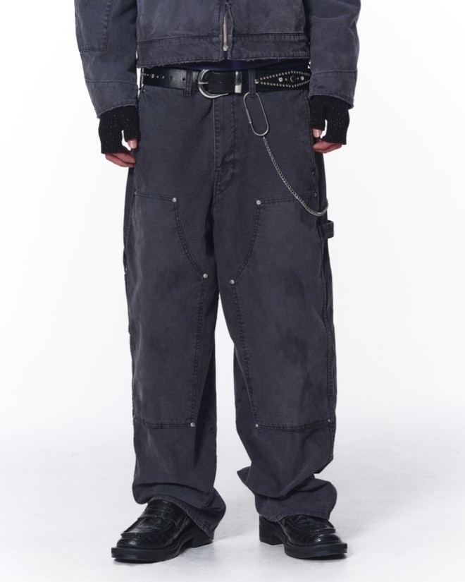 JIEDA ジエダ 25AW DUCK DOUBLE KNEE PANTS (BLACK)