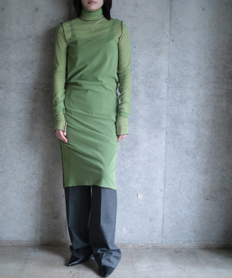 GVGV ジーヴィージーヴィー STRECH TULLE DRESS (PURPLE)