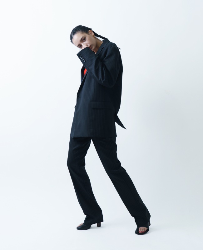 ephemeral エフェメラル WOOL STRIPE PANTS