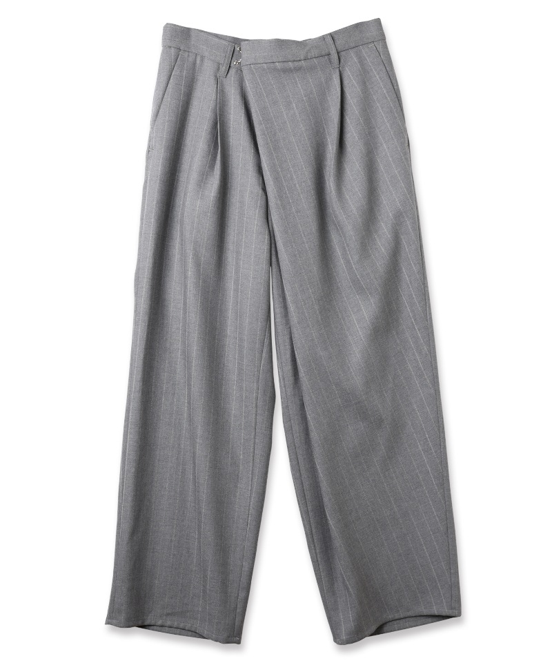 JIEDA ジエダ 25AW OVER WRAP SLACKS (GRAY)