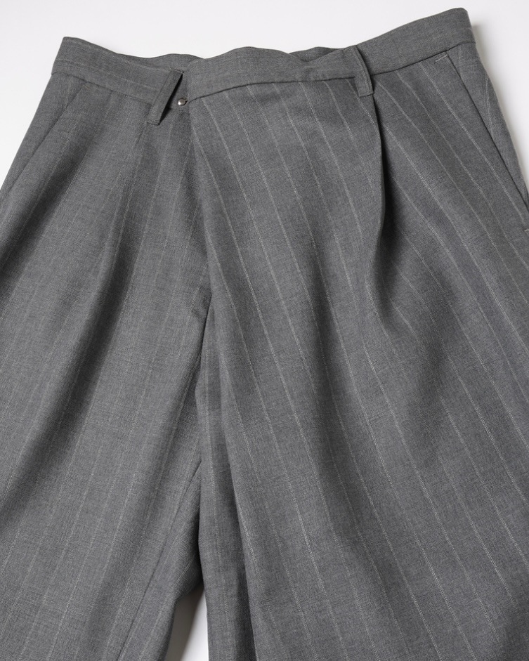 JIEDA ジエダ 25AW OVER WRAP SLACKS (GRAY)