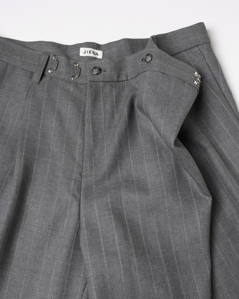 JIEDA ジエダ 25AW OVER WRAP SLACKS (GRAY)