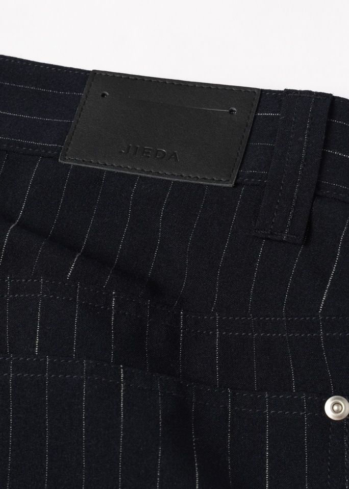 JIEDA ジエダ 26SS STRIPE WIDE ONE TUCK PANTS (NAVY STRIPE)