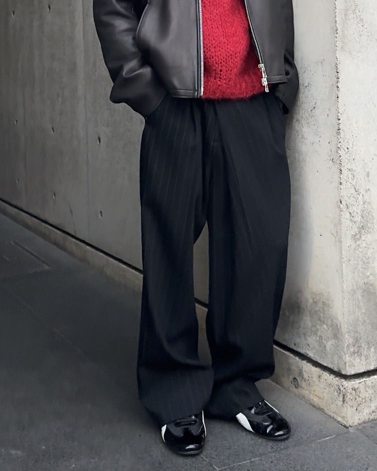 JIEDA ジエダ 25AW OVER WRAP SLACKS (BLACK) | CATEGORY | ADDICTIVE