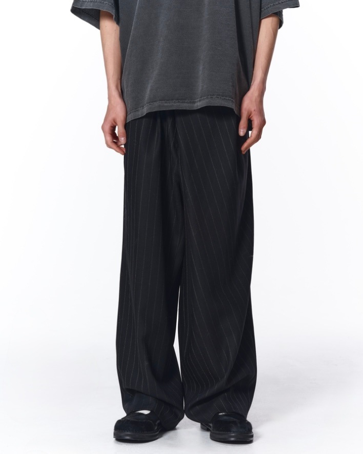 JIEDA ジエダ 25AW OVER WRAP SLACKS (BLACK)