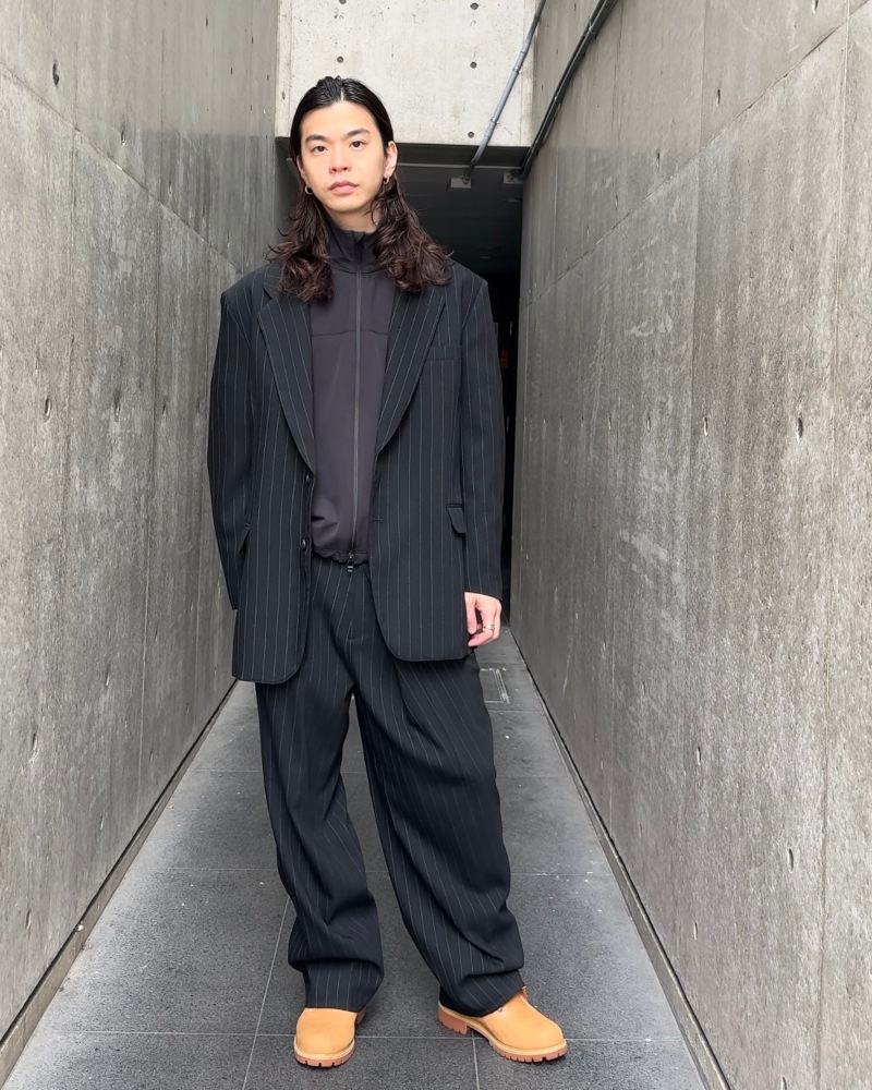 JIEDA ジエダ 25AW OVER WRAP SLACKS (BLACK)
