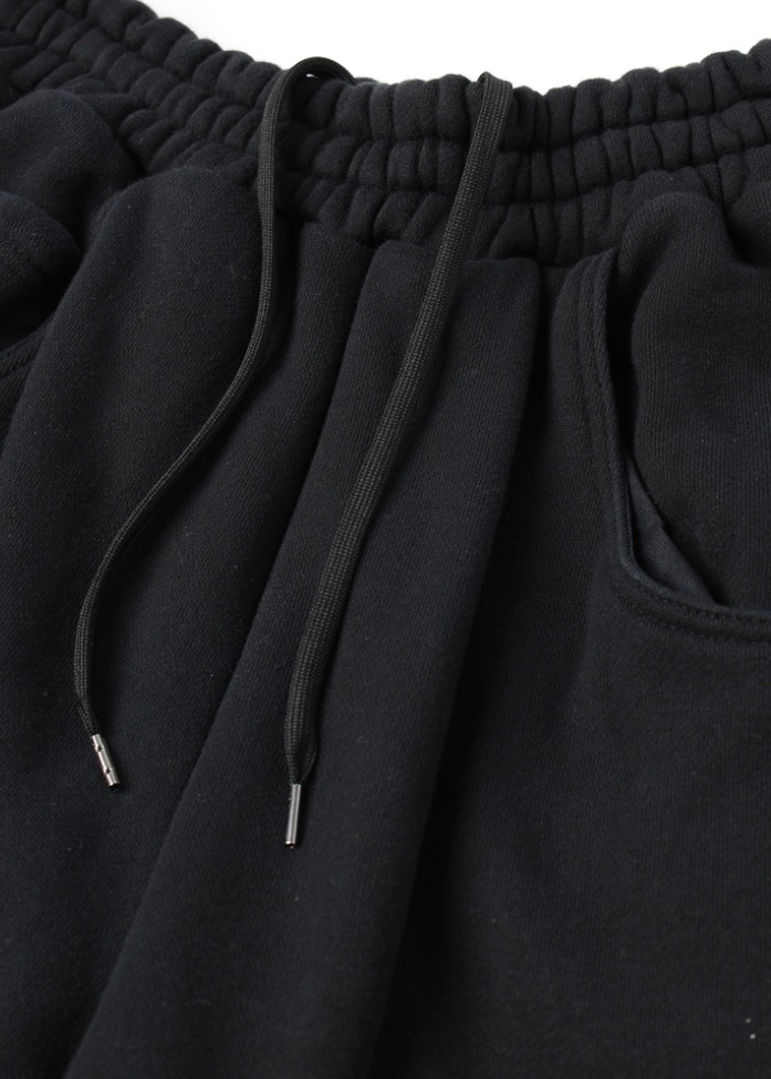 JIEDA ジエダ 26SS【予約商品】2月入荷予定 3/4 DOUBLE KNEE SWEAT PANTS (BLACK)