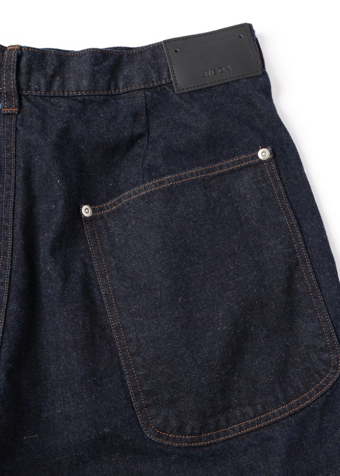 JIEDA ジエダ 26SS【予約商品】2月入荷予定 3D 3/4 DENIM PANTS (INDIGO)