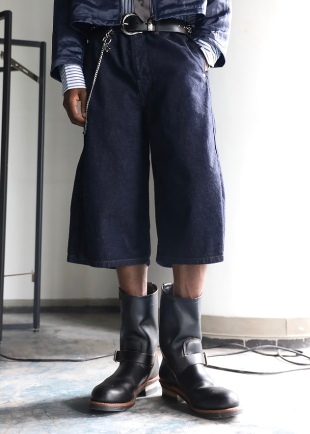 JIEDA ジエダ 26SS【予約商品】2月入荷予定 3D 3/4 DENIM PANTS (INDIGO)