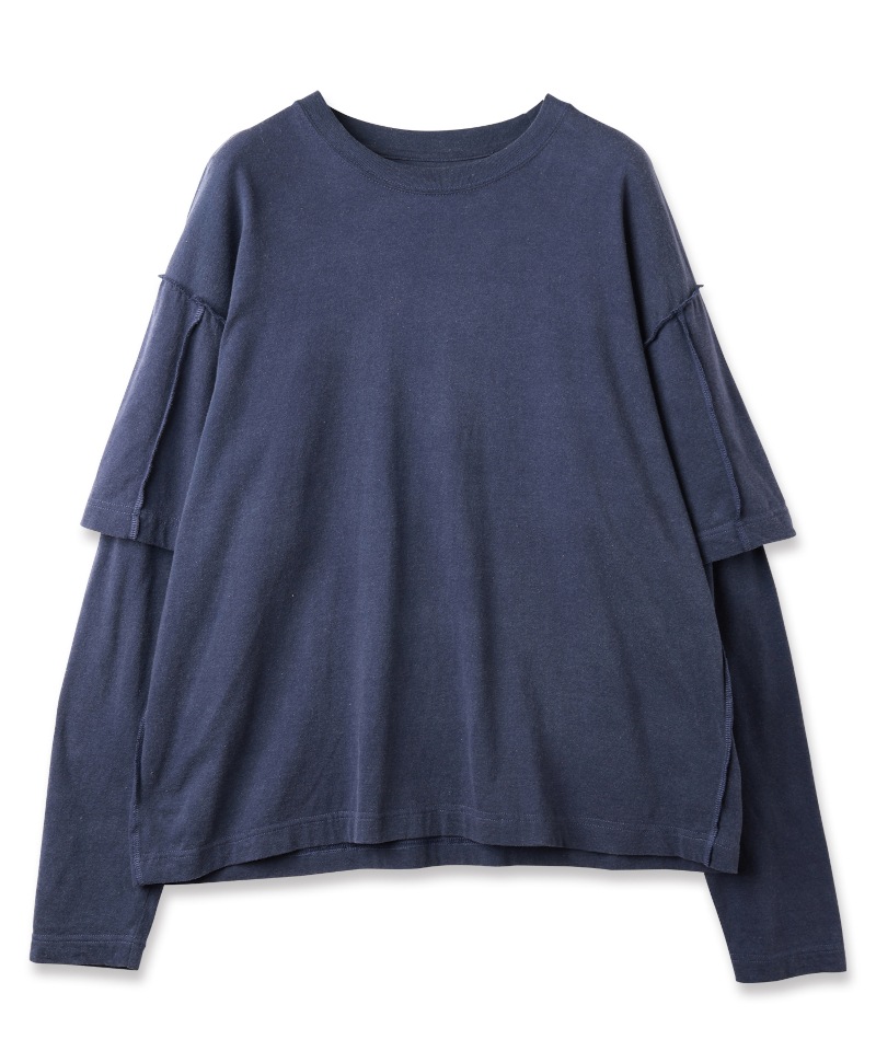 JIEDA ジエダ 25AW PIGMENT LAYERED L/S (NAVY)