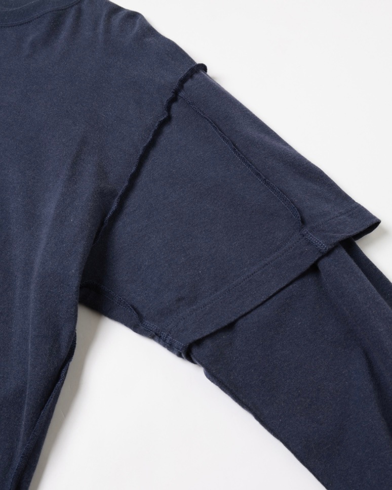 JIEDA ジエダ 25AW PIGMENT LAYERED L/S (NAVY)