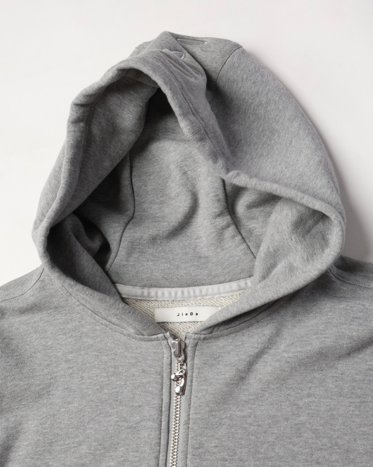 JIEDA ジエダ 25SS CIRCLE REFLECTOR ZIP HOODIE (HEATHER GRAY)