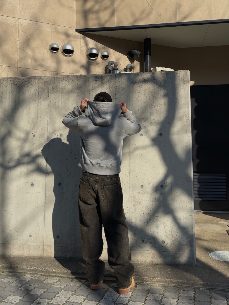 JIEDA ジエダ 25SS CIRCLE REFLECTOR ZIP HOODIE (HEATHER GRAY)