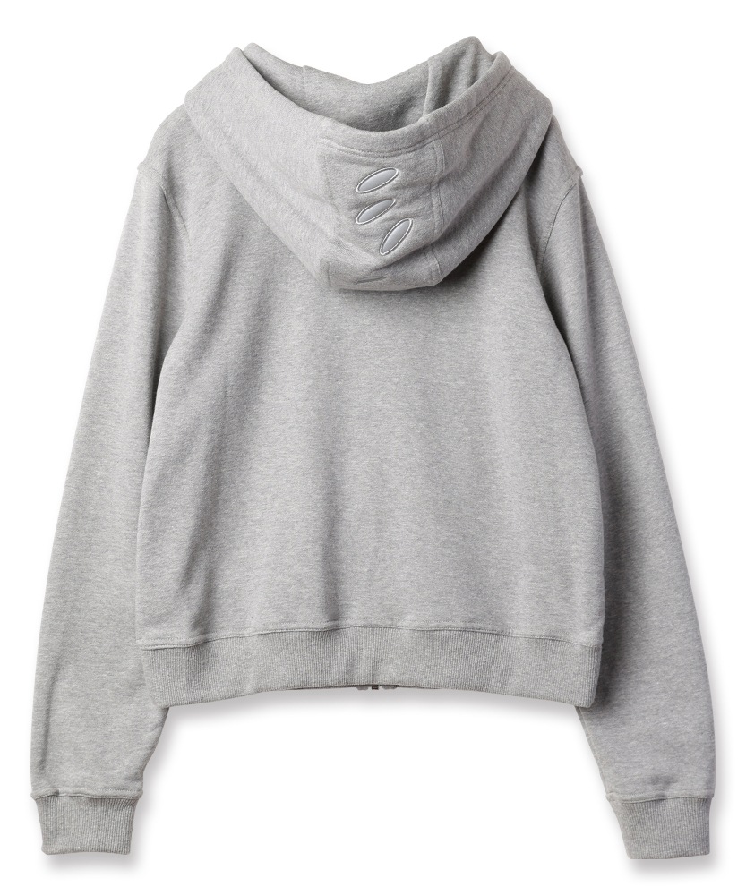 JIEDA ジエダ 25SS CIRCLE REFLECTOR ZIP HOODIE (HEATHER GRAY)