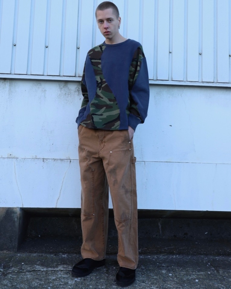 JIEDA ジエダ 25AW【予約商品】8月入荷予定  SWITCHING STITCH SWEAT CREW