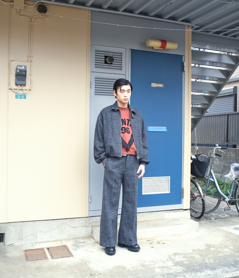 GVGV ジーヴィージーヴィー TWEED CREASE PANTS 