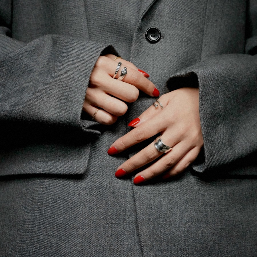 ephemeral エフェメラル snake ring (with daiamond)