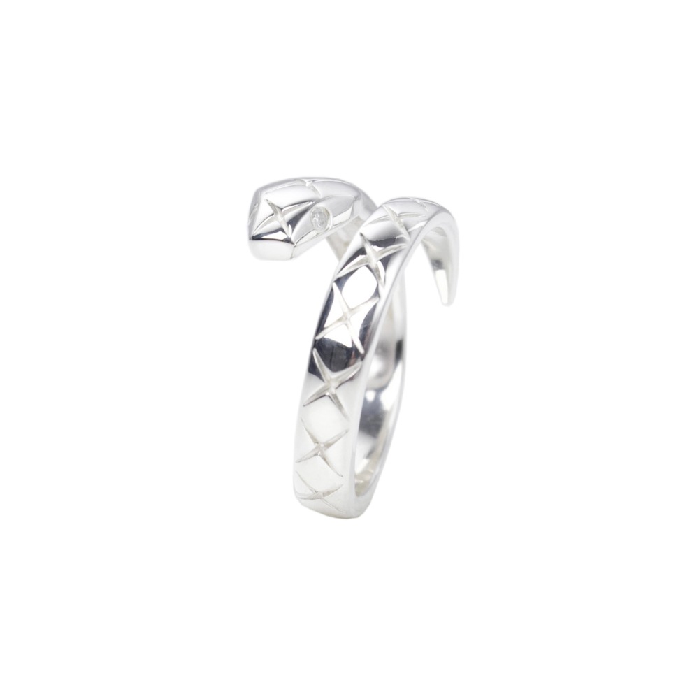 ephemeral エフェメラル snake ring (with daiamond)