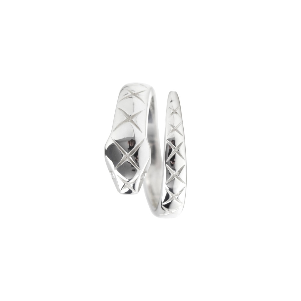 ephemeral エフェメラル snake ring (with daiamond)