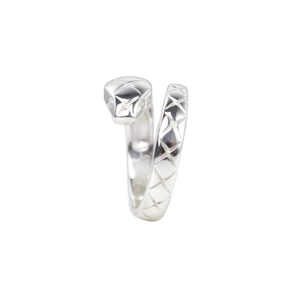 ephemeral エフェメラル snake ring (with daiamond)