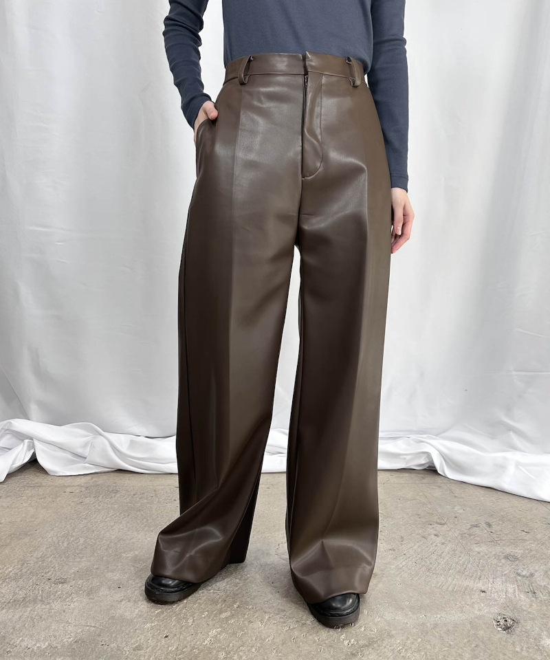 GVGV ジーヴィージーヴィー LEATHER CREASE PANTS 