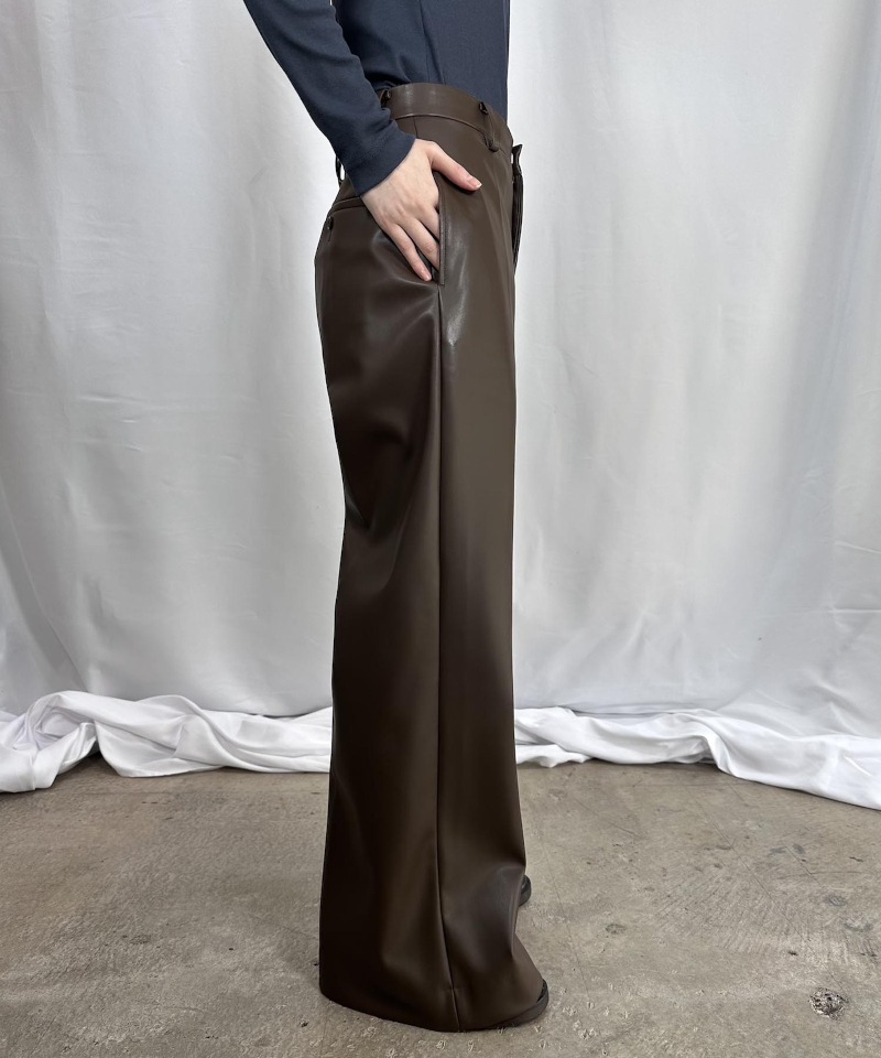 GVGV ジーヴィージーヴィー LEATHER CREASE PANTS 