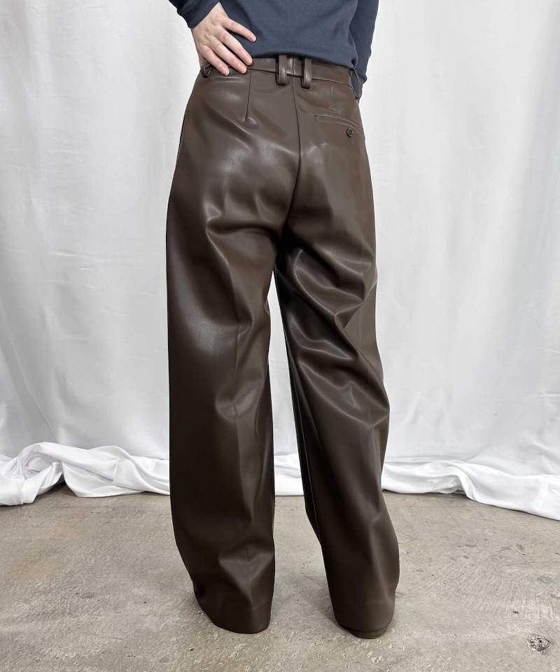 GVGV ジーヴィージーヴィー LEATHER CREASE PANTS 