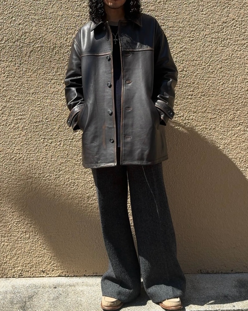 JIEDA ジエダ 25AW LEATHER CAR COAT