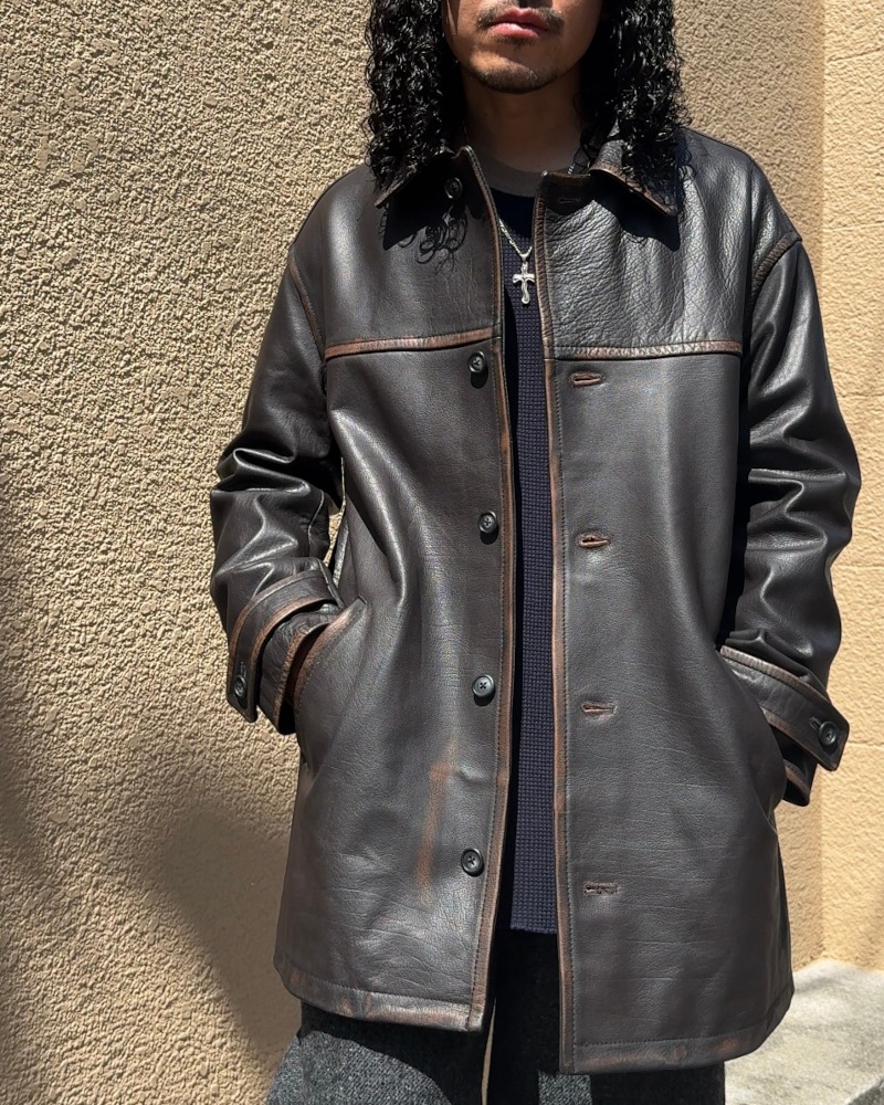 JIEDA ジエダ 25AW LEATHER CAR COAT