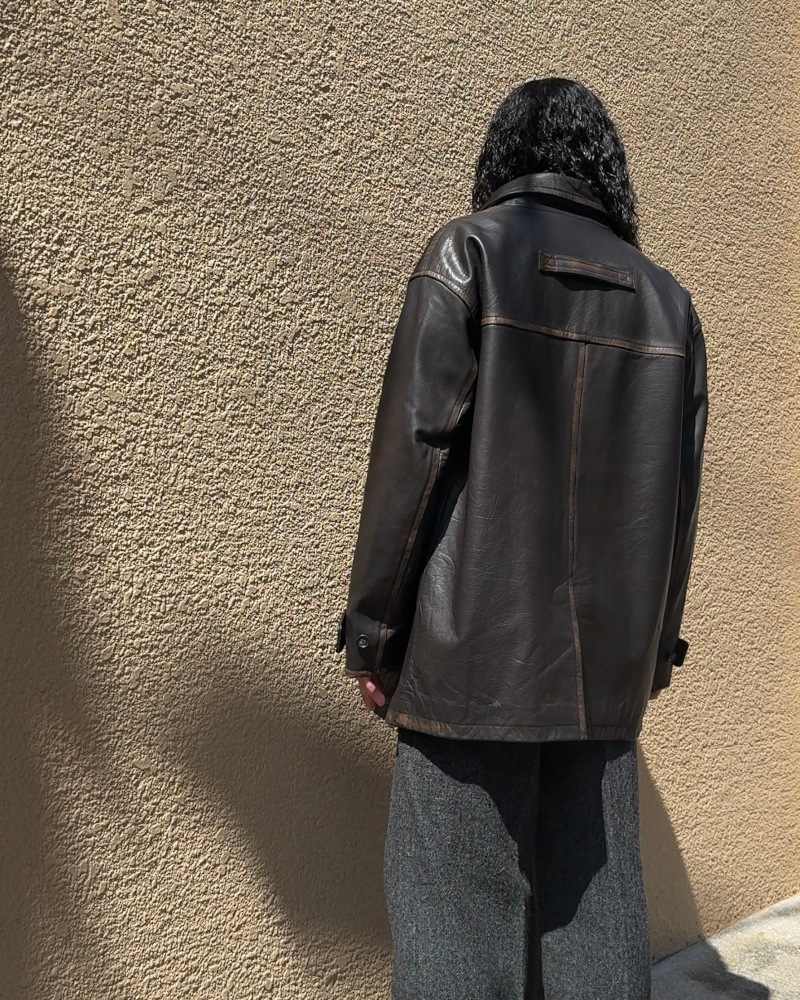 JIEDA ジエダ 25AW LEATHER CAR COAT