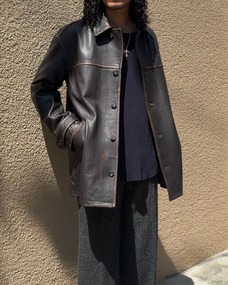 JIEDA ジエダ 25AW LEATHER CAR COAT