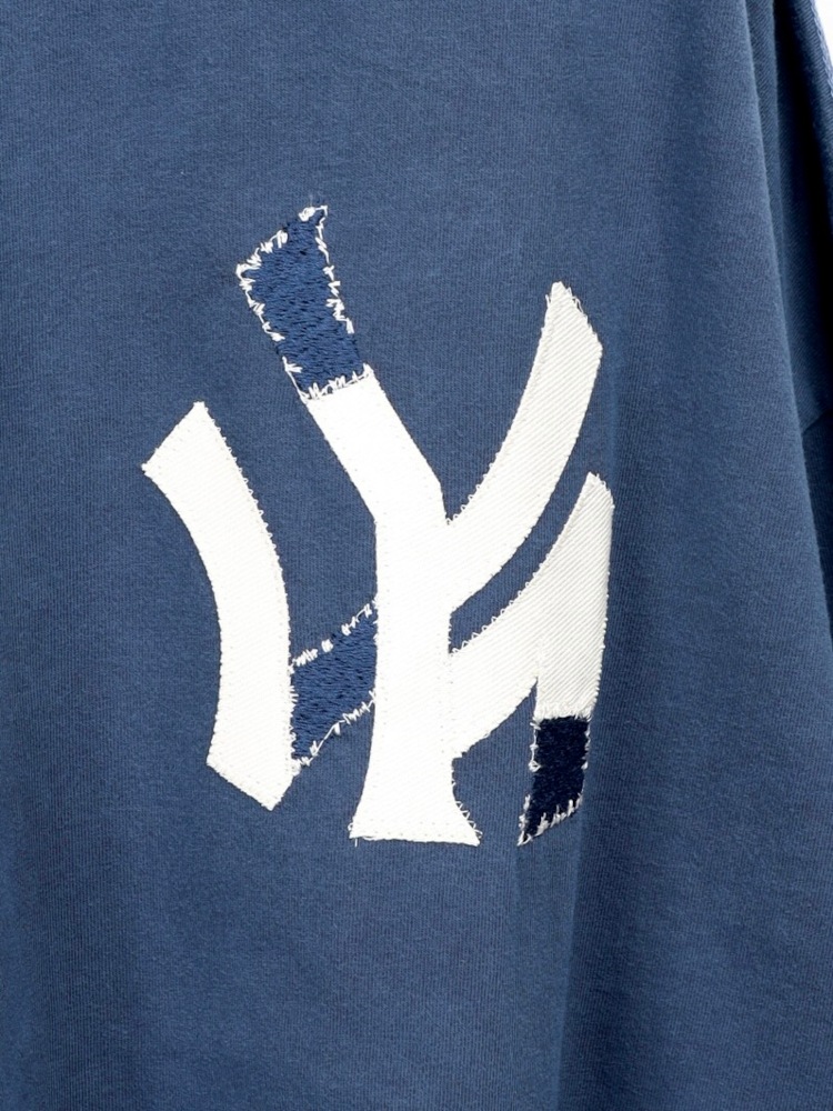 JIEDA ジエダ 26SS PIGMENT NOT YOUR TEAM L/S TEE (FADE NAVY)