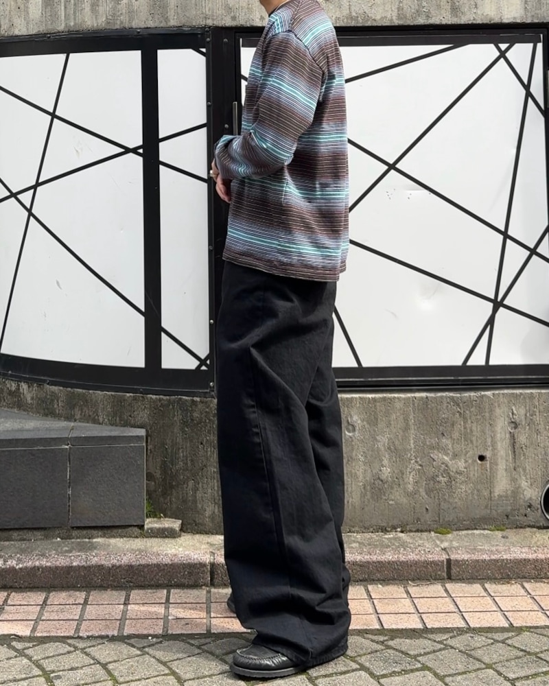 UNUSED アンユーズド 25SS US2485 Border long sleeve T-shirt