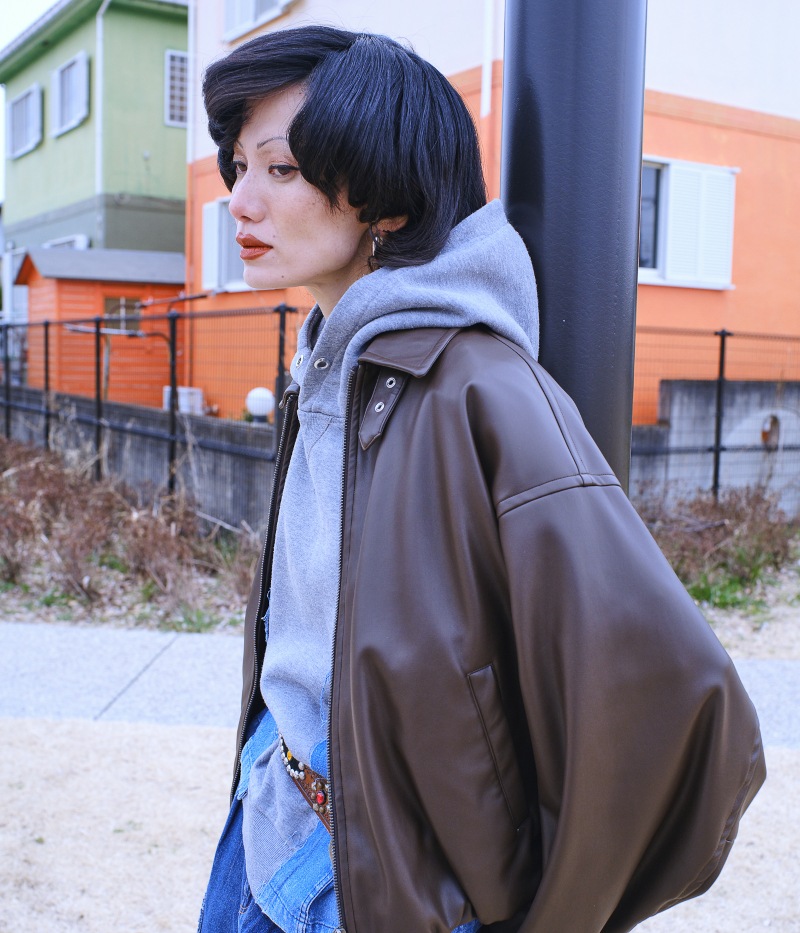 GVGV ジーヴィージーヴィー LEATHER BALOON BLOUSON