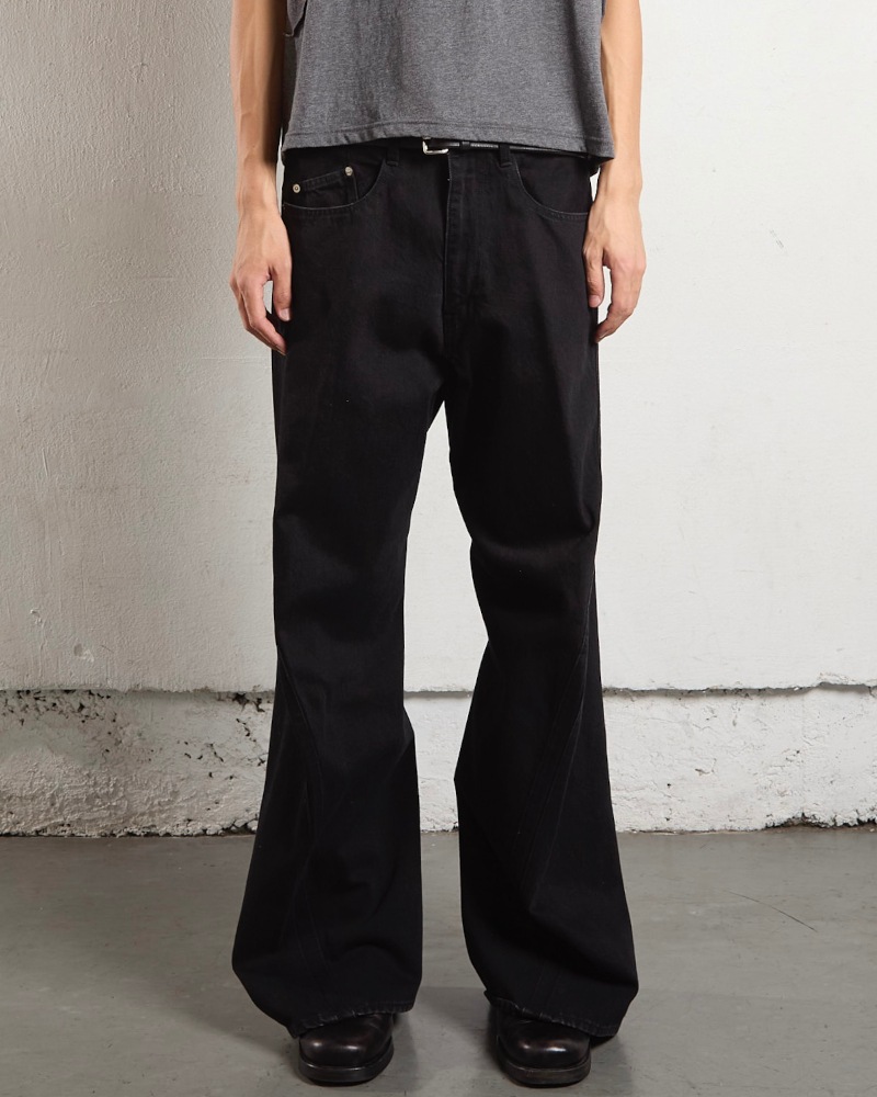 NVRFRGT ネヴァーフォーゲット 3D TWISTED WIDE LEG JEANS