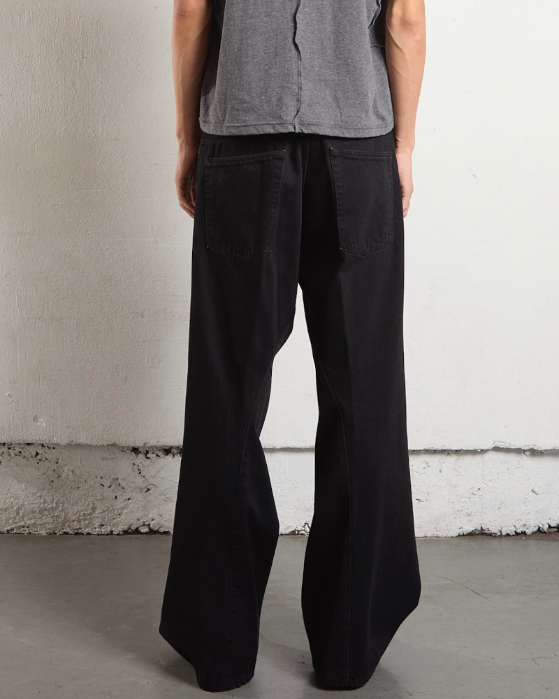 NVRFRGT ネヴァーフォーゲット 3D TWISTED WIDE LEG JEANS