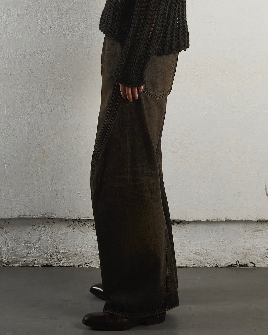 NVRFRGT ネヴァーフォーゲット 25SS 3D TWISTED WIDE LEG JEANS