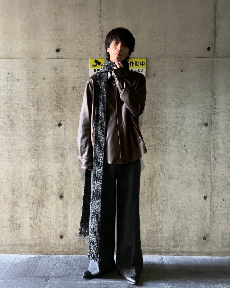 NVRFRGT ネヴァーフォーゲット 25AW NARROW EXTRA LONG MUFFLER