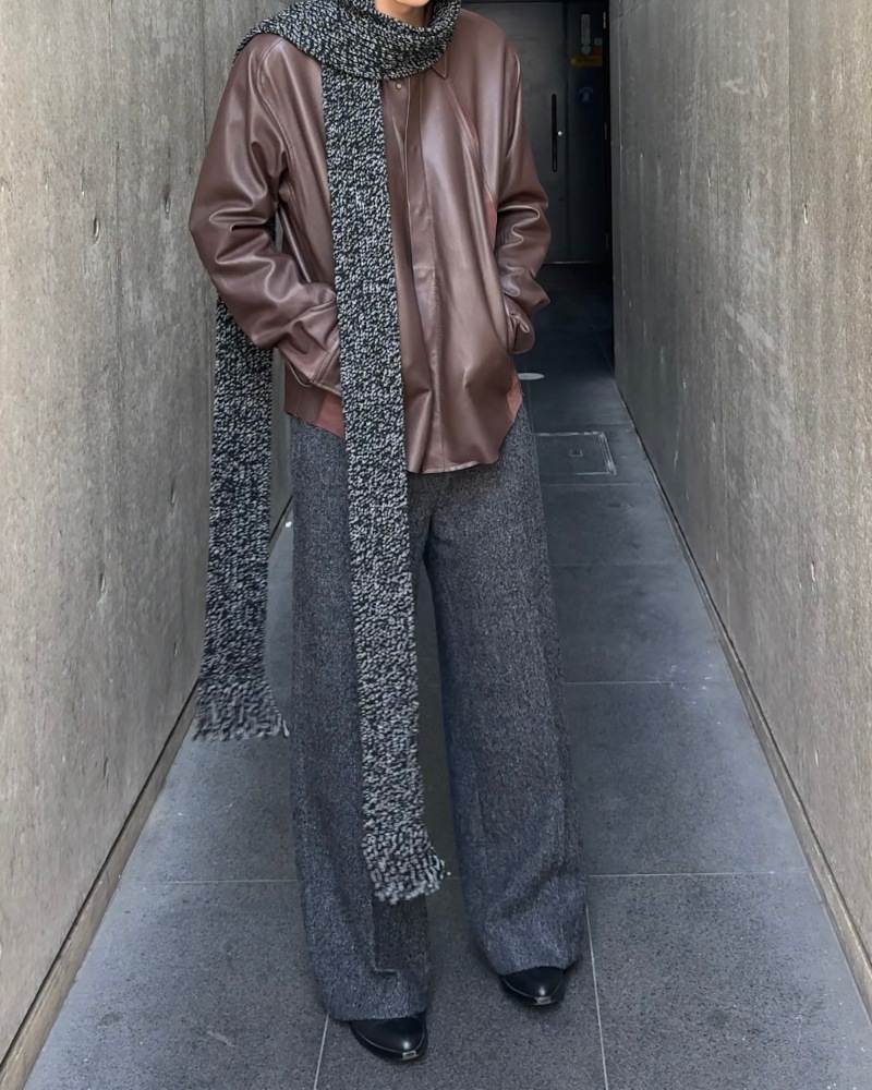 NVRFRGT ネヴァーフォーゲット 25AW NARROW EXTRA LONG MUFFLER