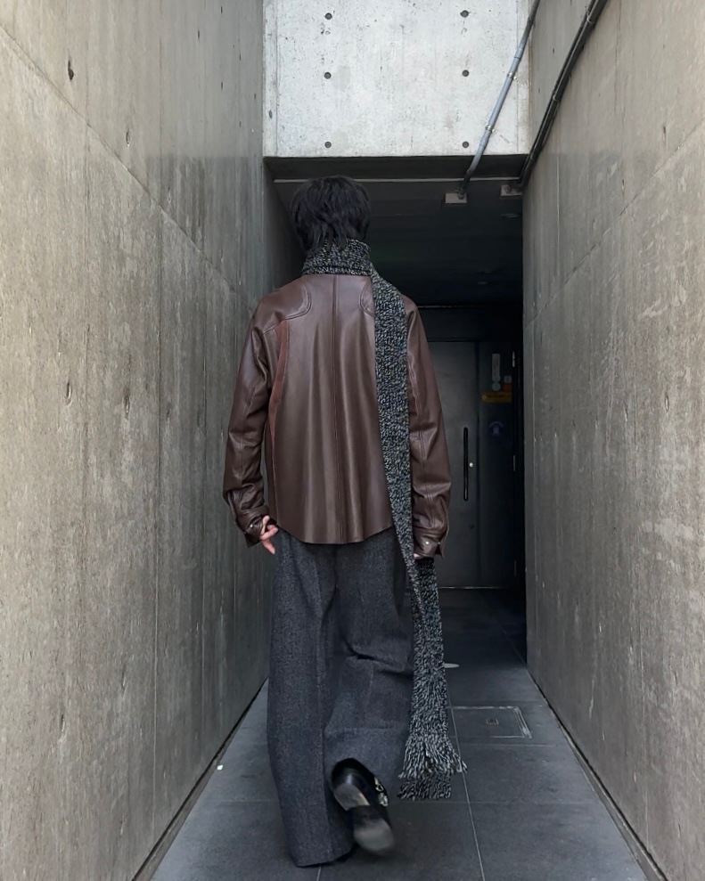 NVRFRGT ネヴァーフォーゲット 25AW NARROW EXTRA LONG MUFFLER