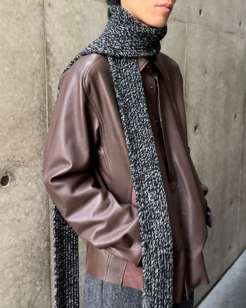 NVRFRGT ネヴァーフォーゲット 25AW NARROW EXTRA LONG MUFFLER