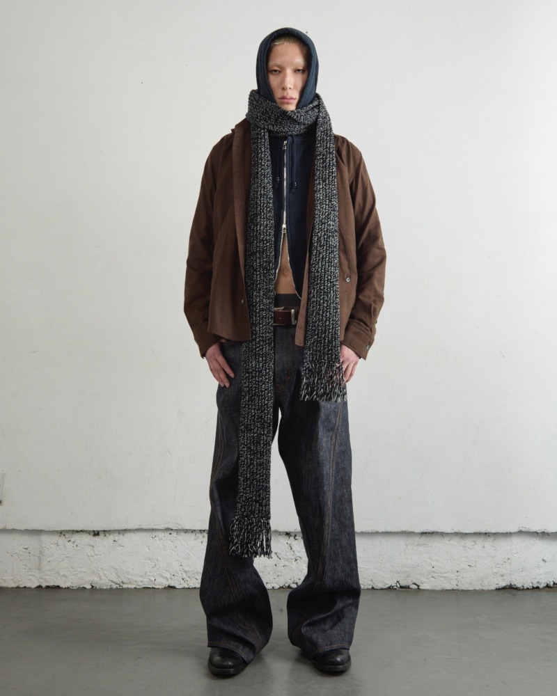 NVRFRGT ネヴァーフォーゲット 25AW NARROW EXTRA LONG MUFFLER