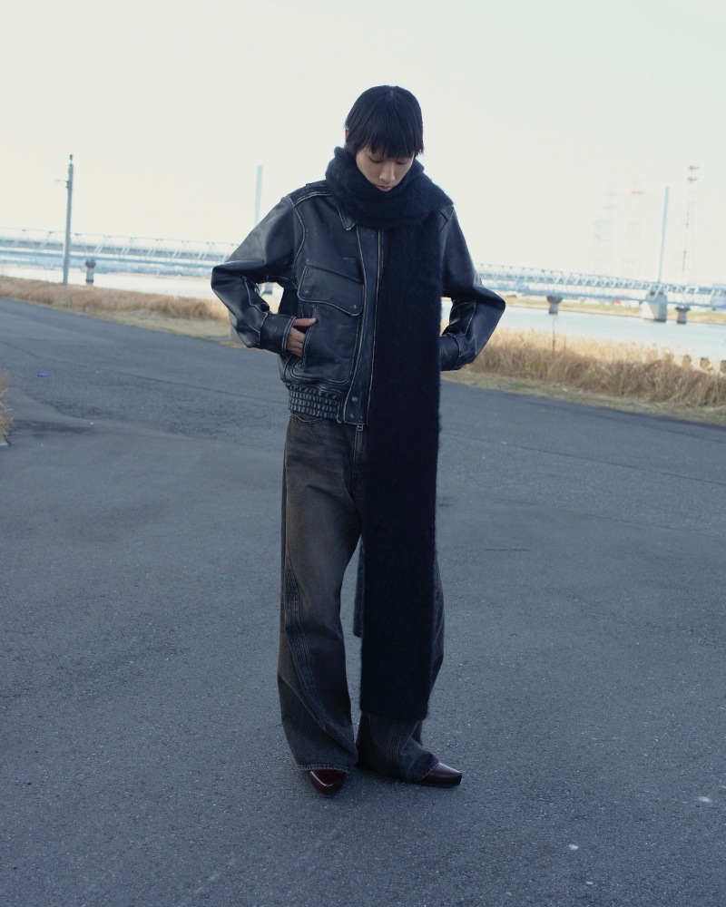 NVRFRGT ネヴァーフォーゲット 24AW DISTRESSED LEATHER BOMBER