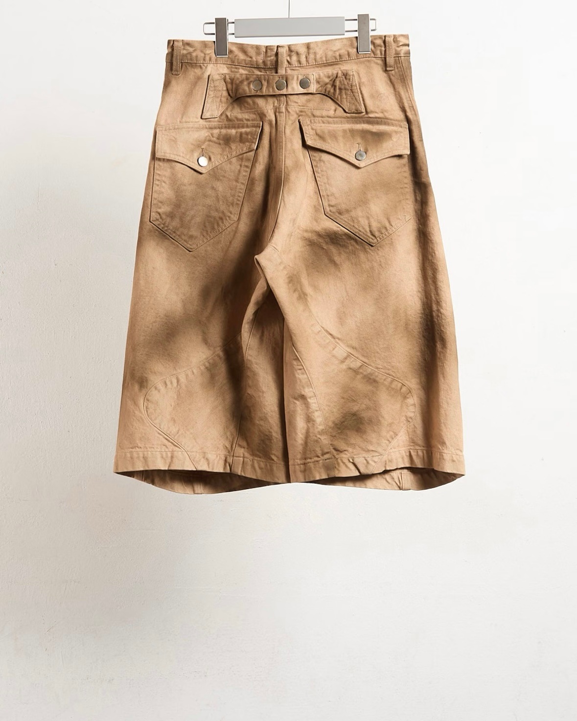 NVRFRGT ネヴァーフォーゲット 25SS 3D TWISTED JORTS (CRAZY DIRTY WASHED TAN)