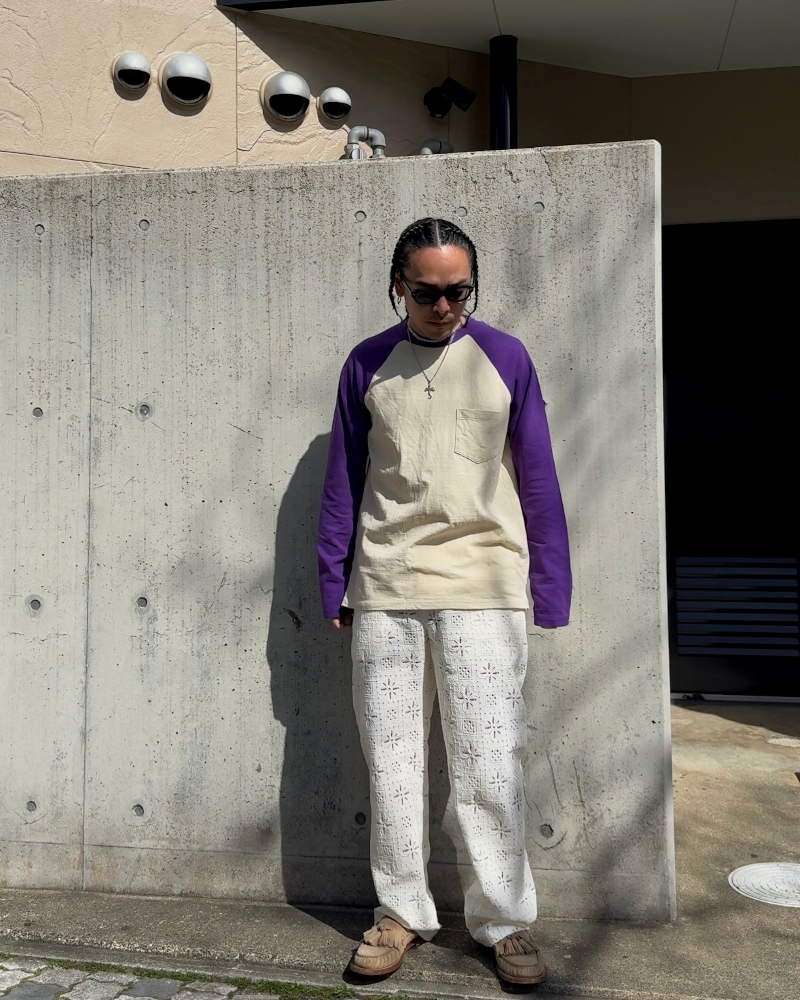 UNUSED アンユーズド 25SS US2475 Raglan long sleeve T-shirt