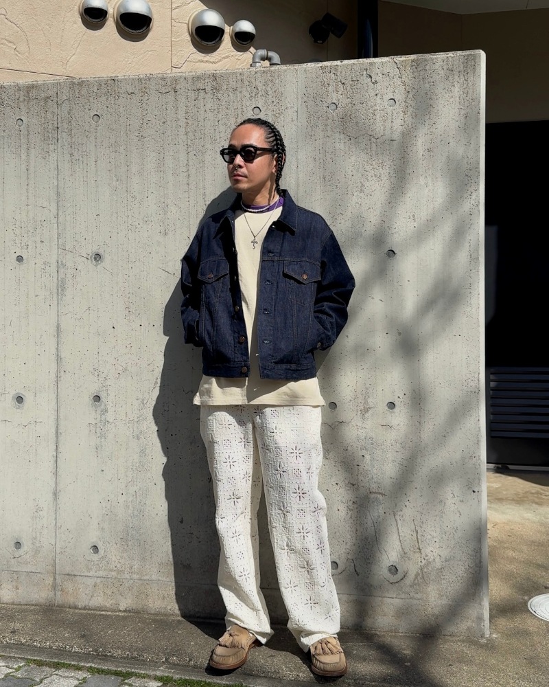 トップス UNUSED 25ss US2475 UNUSED / US2475 LONG SLEEVE T-SHIRT (BLACK×IVORY