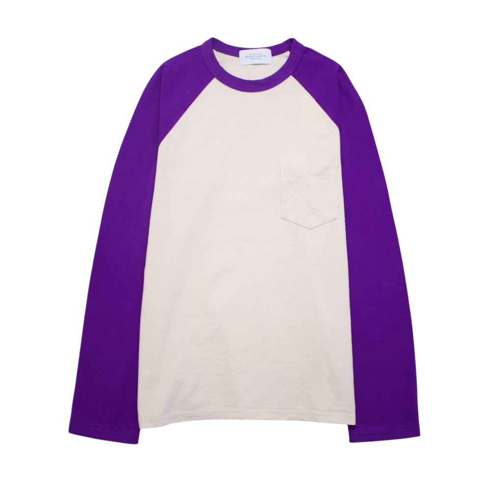トップス UNUSED 25ss US2475 UNUSED / US2475 LONG SLEEVE T-SHIRT (BLACK×IVORY